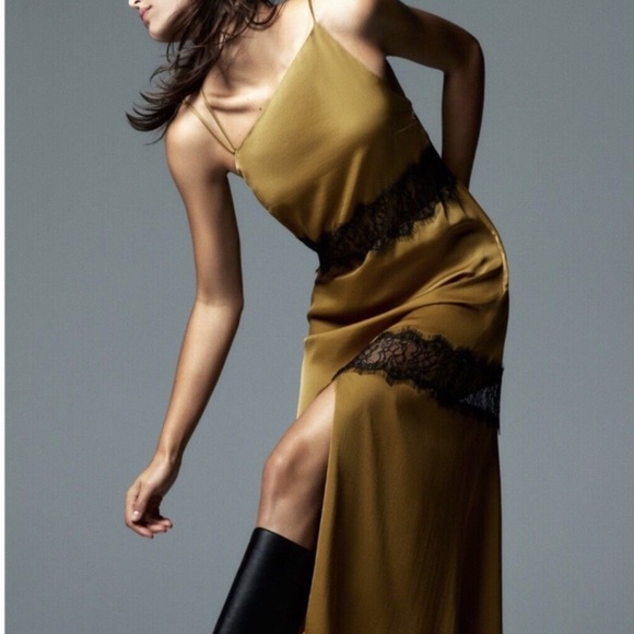 Zara Dresses & Skirts - NEW ZARA ASYMMETRICAL SATIN DRESS